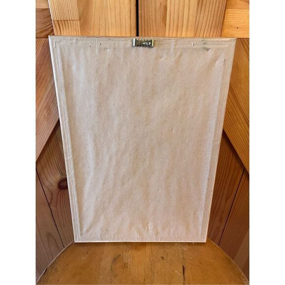 Artwork Art W/ Real Fibers Leaves Petals On Handmade Paper ‘00 Signed - Picture 5 of 11